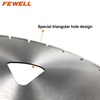 Laser welded 12inch 300*3.2*12 triangle arbor Early entry diamond saw blade for concrete stone