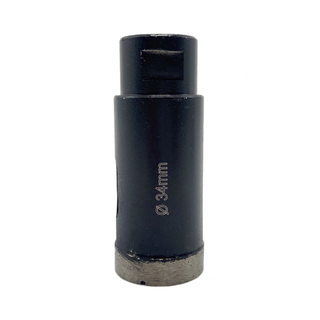 Silver Brazed 34*M14 thread diamond continuous rim Core drill bit for wet cutting reinforced concrete , concrete