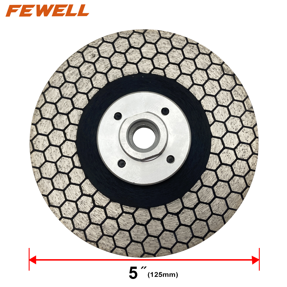 5in 125* 5/8-11 hot press cutter diamond saw blade for cutting and grinding ceramic tile