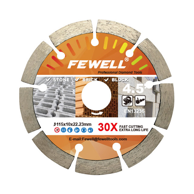 115*1.8*10*22.23mm Hot Press segment cutter diamond saw blade for dry cutting general purpose stone