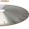 Premium 14inch 350*2.8*10*60mm ring Silver Brazed segmented diamond tools saw blade for nanocrystalline