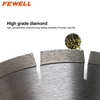 Laser welded 12inch 300*3.2*12 triangle arbor Early entry diamond saw blade for concrete stone