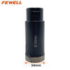 Silver Brazed 34*M14 thread diamond continuous rim Core drill bit for wet cutting reinforced concrete , concrete
