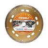 Hot Press 5inch 125*1.4*8*22.23mm with T laser slot continuous Rim diamond saw blade for cutting tile