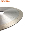 Hot Press 5/6inch laser cut with J-slot continuous rim diamond saw blade for cutting dekton