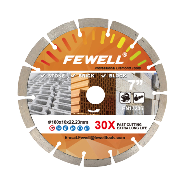 180*2.2*10*14*22.23mm 7inch Hot Press diamond disc saw blade for cutting masonry stone brick and concrete wall