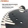 Hot Pressed 7inch 180*10*22.23mm MG turbo diamond saw blade with protection teeth for cutting abrasive materials concrete