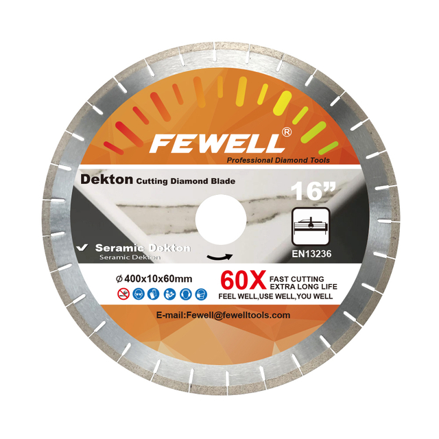 High-quality quiet blade for cutting dekton tiles 400*3.2*10*60 silent steel core diamond saw blade