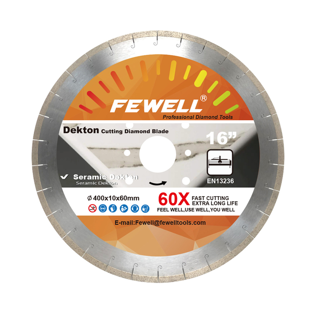 Professional 45 degree tile blade 16 inch 400*2.6*10*60 diamond blade cutting for dekton tile ceramic