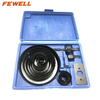 11pcs19-57mmPremium grade Tungsten Carbide Tip Core Drill Bit hole opener TCT Hole Saw cutter set For Stainless Steel metal