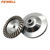 Sintered 5inch 125*20*8*30*M14 thread aluminum base diamond turbo cup wheel for grinding granite concrete