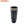 Silver Brazed 34*M14 thread diamond continuous rim Core drill bit for wet cutting reinforced concrete , concrete
