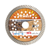 125*2.2*10*22.23mm cooling holes with reinforced center Hot Press turbo diamond saw blade for dry cutting granite