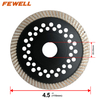 Hot Press 4.5inch 115*12*22.23mm with steel plate diamond fine turbo saw blade for dry cutting granite