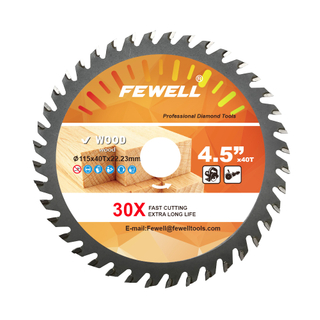 4inch 115mm*40T industrial wood saw type TCT cutting disc on wood