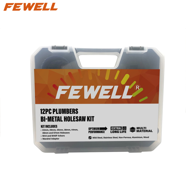 13pcs 22-57mmPremium grade Tungsten Carbide Tip Core Drill Bit hole opener TCT Hole Saw cutter set For Stainless Steel metal wood