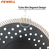 High quality Hot Press 7inch 180*2.6*10*22.23mm diamond saw blade turbo disc with reinforced center for dry cutting granite