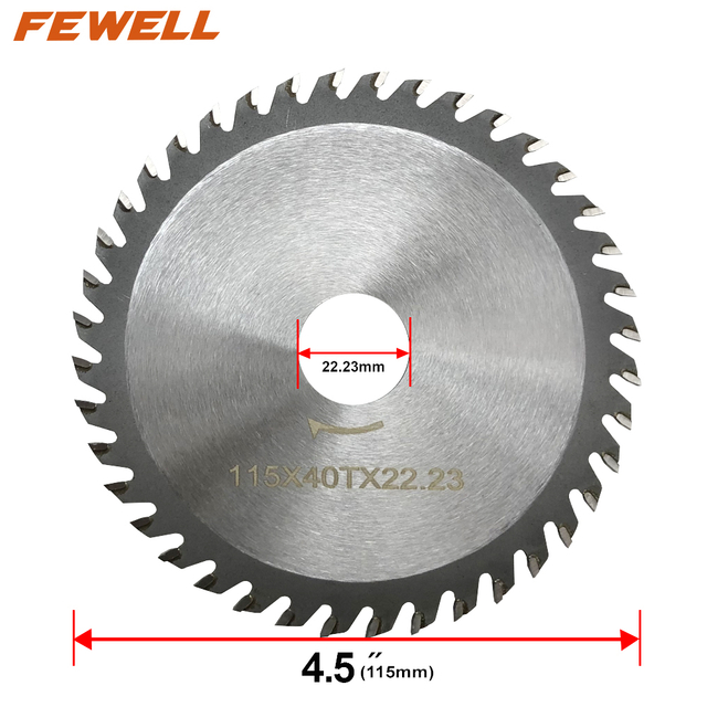 4inch 115mm*40T industrial wood saw type TCT cutting disc on wood