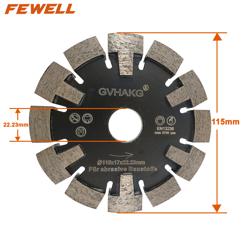 115mm Floor Heating cutting saw 17mm Thickness Diamond Tuck Point Blade of grooves Concrete floor 