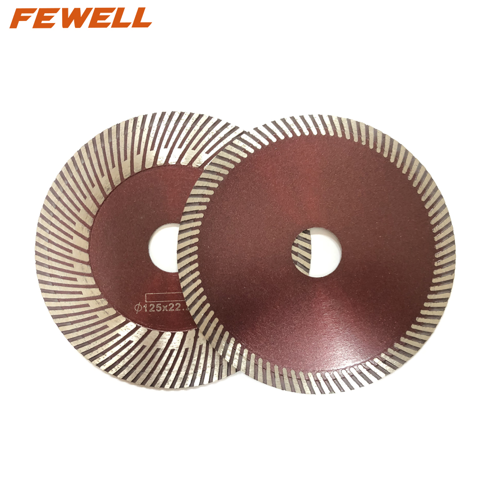 High quality 5in 125*1.6*10*45*22.23mm hot press diamond saw blade for cutting and grinding ceramic tile 