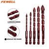 Masonry Drill Bit Set 5 Pcs for metal, brick, glass, ceramic tile plastic wood Size 3mm-12mm