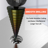 High quality 3PCS 4-12mm 4-20mm 4-32mm HSS 6542 Hexagon Shank straight flute Titanium Step Drill Bits for Metal Drilling