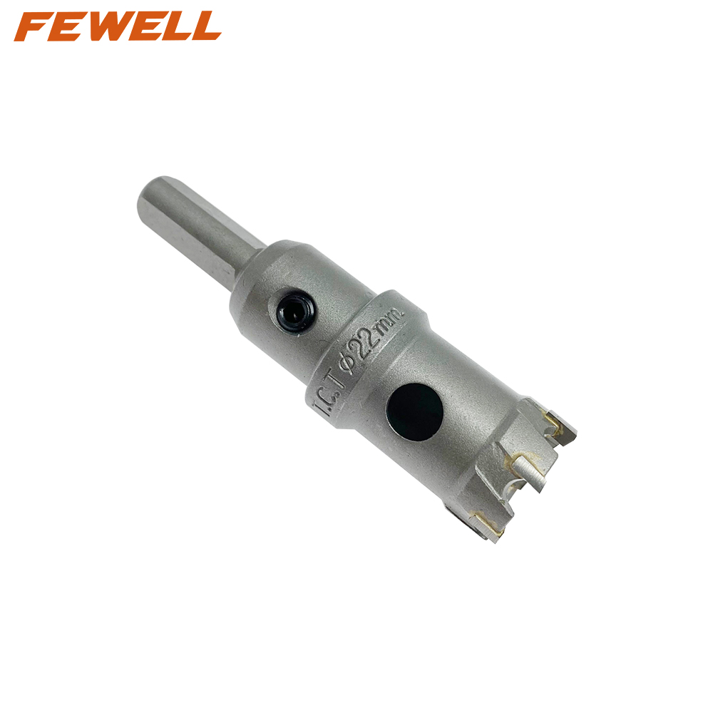  High quality 22mm 25mm 32mm TCT Tungsten Carbide tipped Cutter Metal Hole Saw for Stainless Steel Metal Wood Drilling