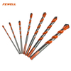 High quality 7pcs(3mm,4mm,5mm,6mm,8mm,10mm,12mm) Triangle handle spiral multifunction drill bit general purpose