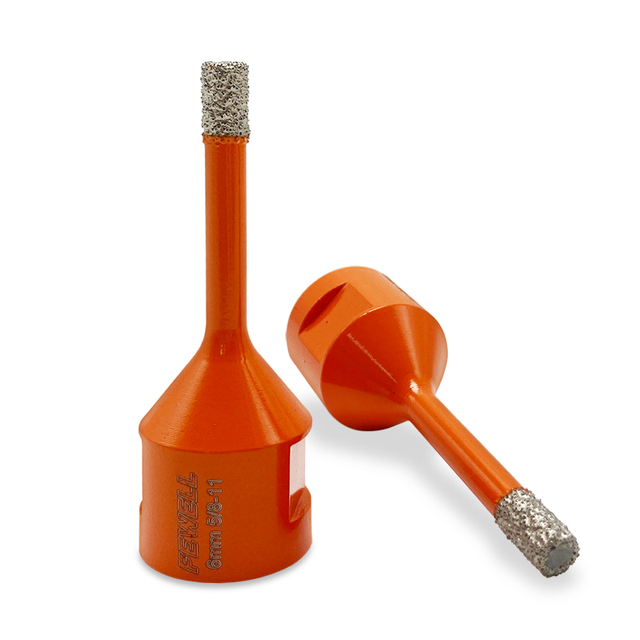 High quality vacuum Brazed 6/8/10/13/16/19/25/35mm 5/8-11 diamond core drills hole saw core for drilling porcelain tile ceramic marble