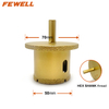 50-70mm Vacuum Brazed Diamond Core Bit For Marble Ceramic Tile Granite Basin Sink Drilling