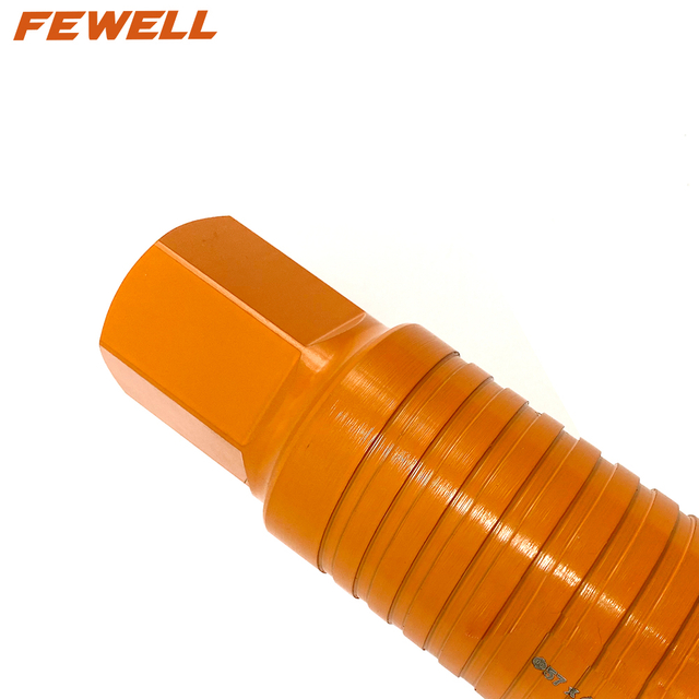 High quality laser welded 57*10*400*1-1/4''-7UNC segments diamond core drill bit for cutting concrete