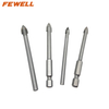High quality 5/6/8mm Hex shank Carbide single Tip Ceramic Porcelain Tile Glass Drill Bit for Glass Tile