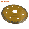 High quality hot press 4/5/7inch 105//125/180*7mm super thin turbo diamond saw blade for cutting tile porcelain 