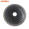 High quality Cold Press 5/7inch 125/180*7mm wave turbo diamond saw blade for cutting concrete
