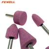 High quality 5PCS 1/4" Shank grinding head Mounted Stones set for polishing metal stainless steel
