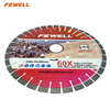Premium quality 14/16inch 350/400*15*60 with 50mm ring Silver Brazed segmented diamond saw blade for cutting granite