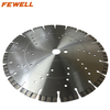 High quality Laser welded 12/14/16inch 300/350/400*10mm height with cooling holes segmented turbo diamond saw blade for cutting concrete 
