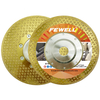 High quality 7/9inch 180/230mm*22.23 flange double side triangle shape blade electroplated diamond saw blade for marble
