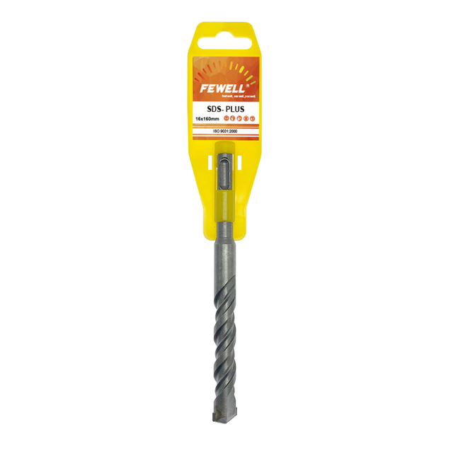 High quality SDS Plus Carbide Single Flat Tip long 16*160/210/260/350/500/600/800/1000mm Double Flute Electric hammer Drill Bit for Concrete wall Masonry Granite