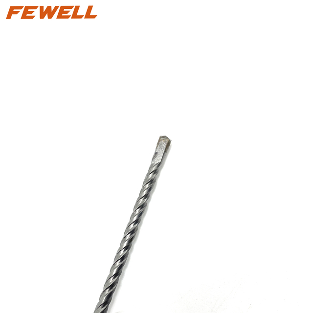 High quality SDS Plus Carbide Single Flat Tip 4*110/160mm Double Flute Electric hammer Drill Bit for Concrete wall Masonry Granite