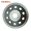 High quality Silver Brazed 5/7inch 125/180*5*22.23mm single row diamond cup wheel for grinding concrete granite