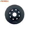 DIY Cold Press Sintered 4.5/5/7inch 115/125/180*5*22.23mm Double Row Diamond Grinding Cup Wheel for Abrasive Concrete Granite Stone