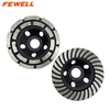 Low price cold Press sintered 4.5inch 115*22.23mm turbo cup-shaped diamond grinding cup wheel for abrasive concrete floor granite stone