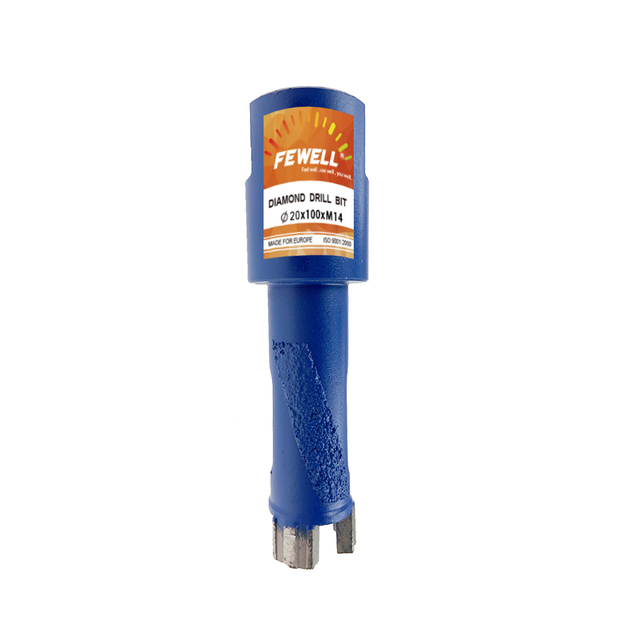 High quality 20/34*M14 thread Silver Brazed diamond segmented Core drill bit for granite