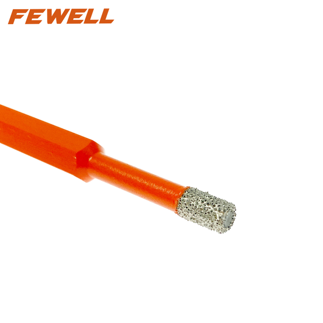 Vacuum Brazed 6-12mm Hexagonal Shank diamond core drill bits hole saw for drilling porcelain tile ceramic marble