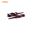 155mm/230mm Length Electric Hand Drill Woodworking with Hexagonal Shank 3 Tips Three Grooves Twist Drill Auger Drill Bit Set for Wood