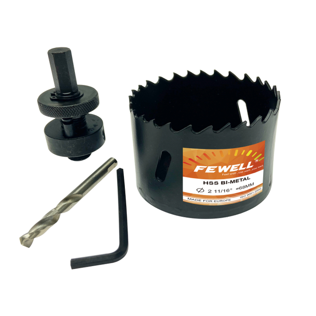 High quality 68/81mm hex shank High speed steel core drill bit HSS Bi-metal Hole Sawfor metal stainless steel drilling