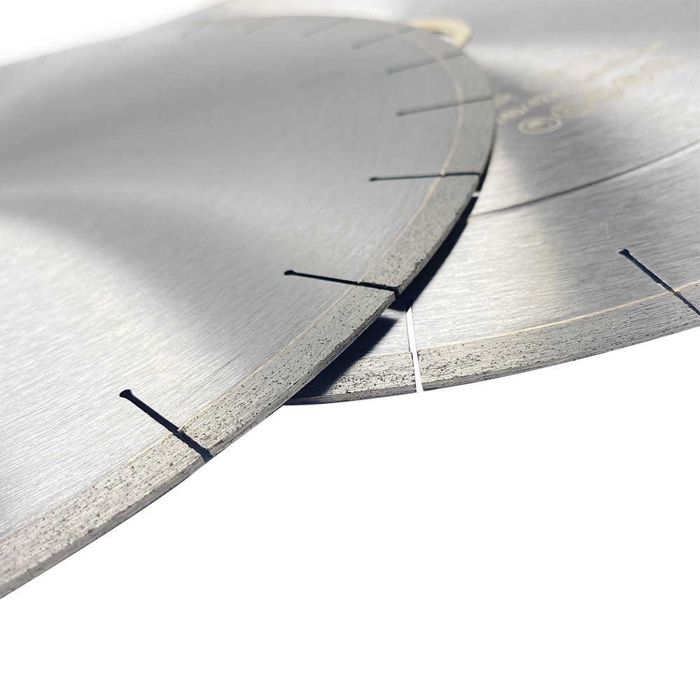 DIY Silver brazed 12inch 350*8*60mm segmented diamond saw blade for cutting Dekton