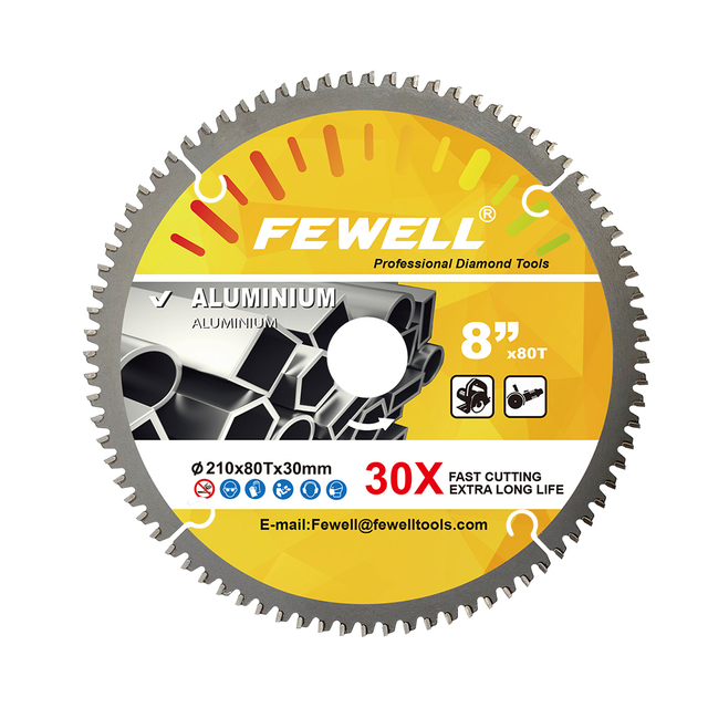 DIY 8/10inch 210/250mm TCT circular saw blade for aluminum pvc pipe cutting