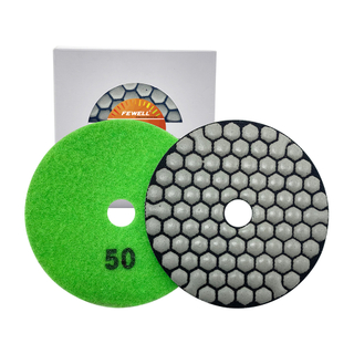 High quality 4inch 80mm 50# 100# 200# 400# 800# 1500# 3000# 7step Diamond polishing Pads for dry grinding Ceramic Tiles Granite terrazzo 